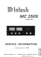 McIntosh MC-2505 - Service manual